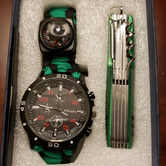 Strata Other - Survival Watch/Knife Set